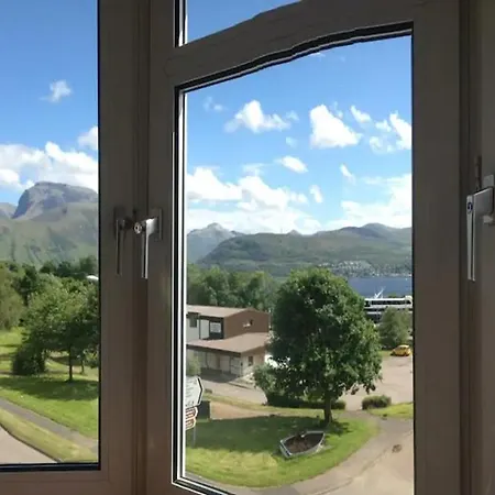 Caledonian Canal Floor Flat, View Of Ben Nevis Fort William